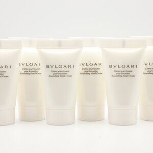 BVLGARI Pack of 6 NEW Unscented Nourishing Hand Cream - .52 Fl oz / 15mL